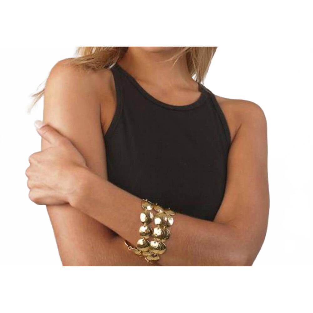NEW KARINE SULTAN women's lucie bracelet in matte gold
